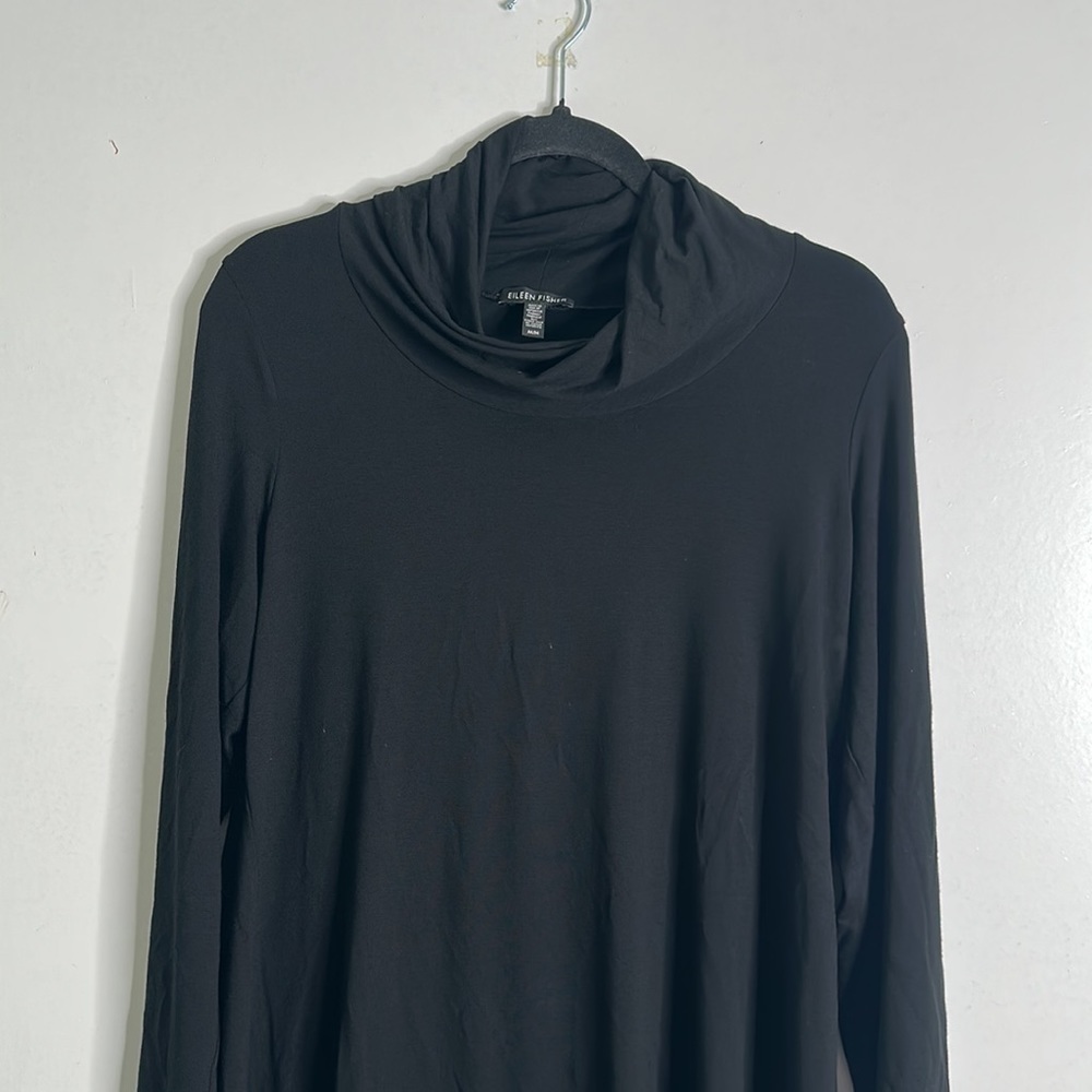 Eileen fisher black mini dress size medium - Picture 6 of 12
